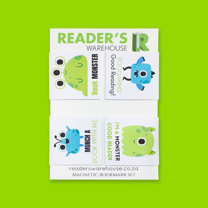Magnetic Bookmark Monster 4 Set - Readers Warehouse