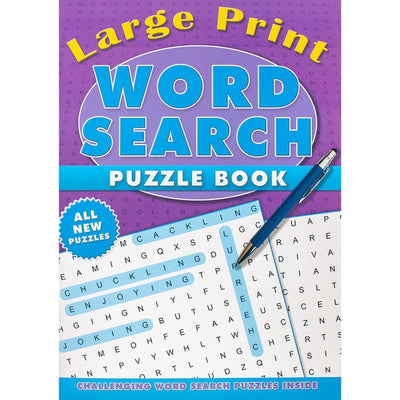 Word Search Large Print Purple Puzzle Book | Readers Warehouse