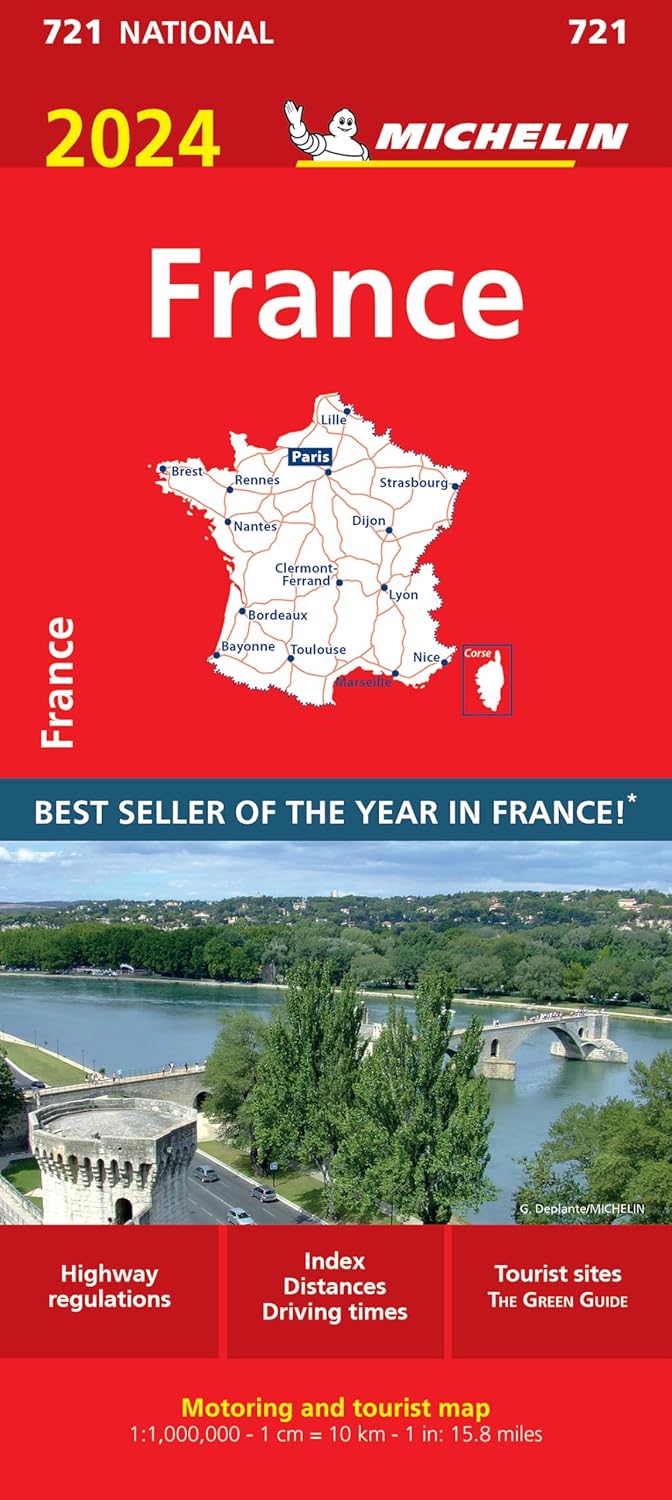 France 2024 : Michelin National Map