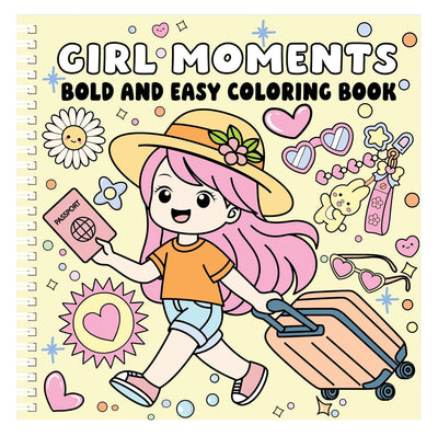 Girl Moments: Bold and Easy Coloring Book