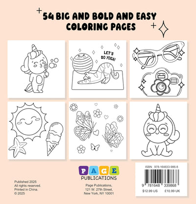Cute and Sweet : Bold and Easy Coloring Book