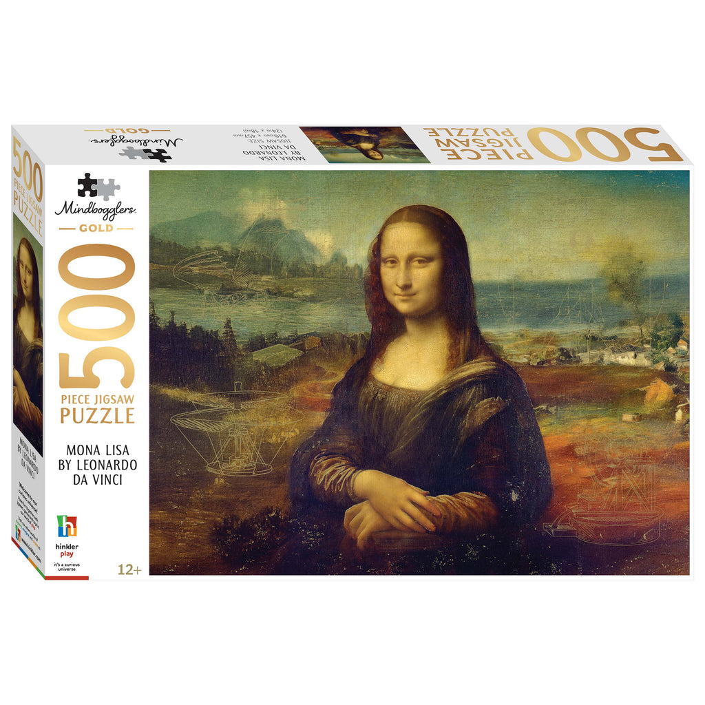 Mindbogglers Gold 500 Piece Jigsaw: Mona Lisa | Readers Warehouse