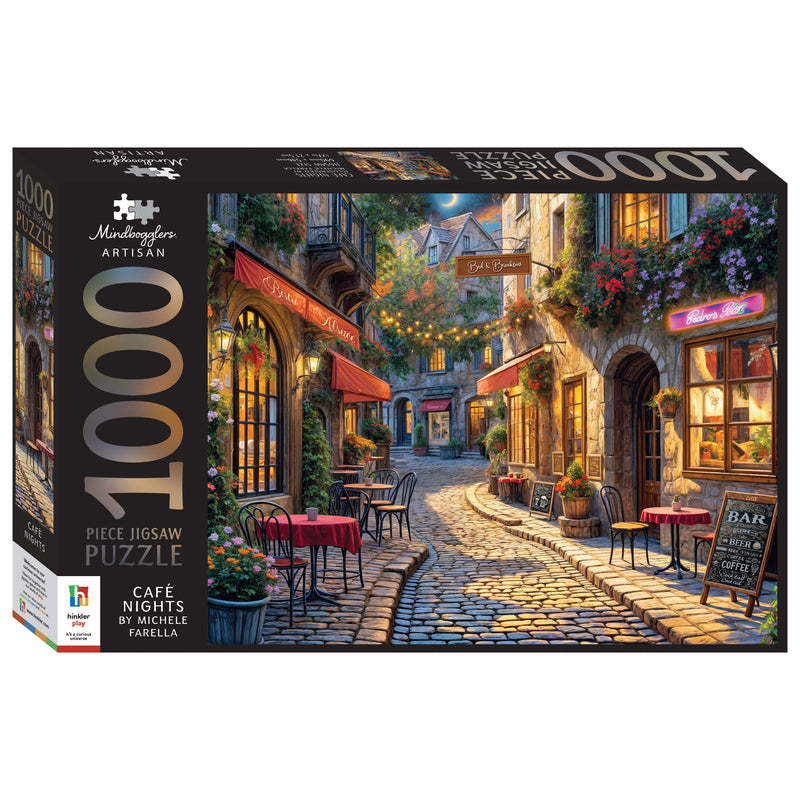 Mindbogglers Artisan 1000 Piece Jigsaw : Cafe Nights