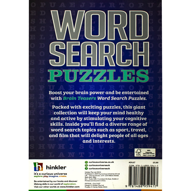 Brain Teasers : Word Search Puzzles