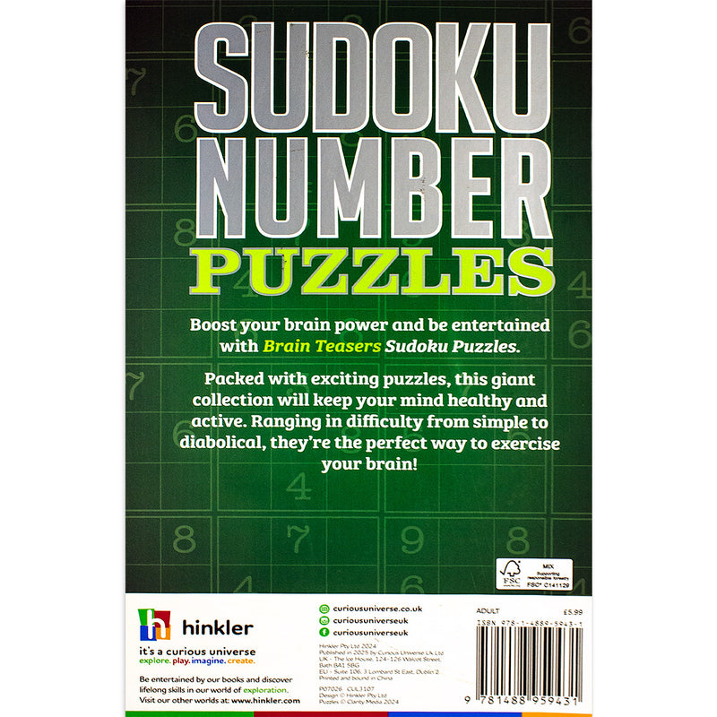 Brain Teasers : Sudoku Number  Puzzles