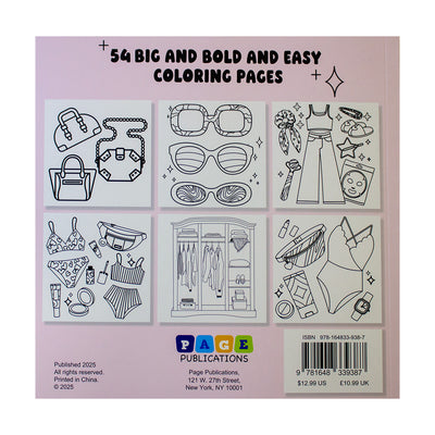 Fashion Vibes : Bold and Easy Coloring Book