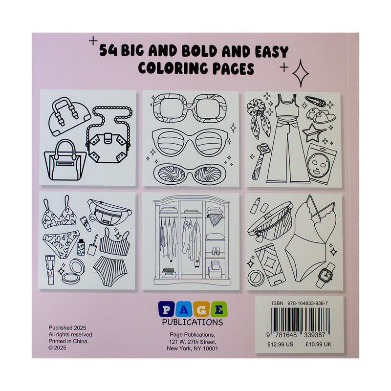Fashion Vibes : Bold and Easy Coloring Book