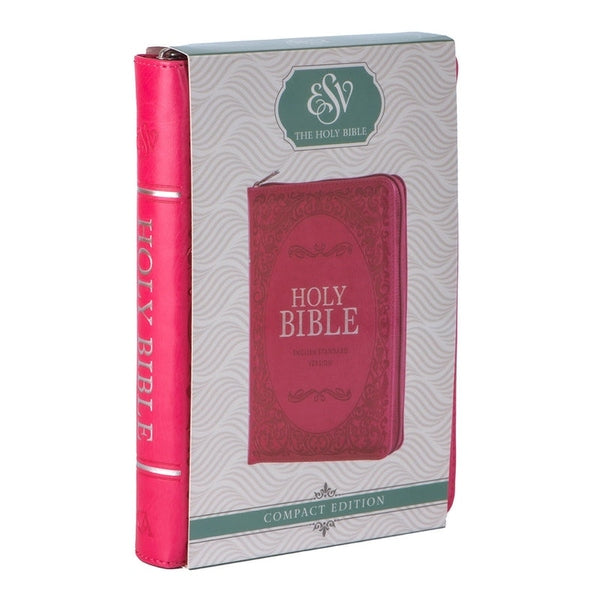 ESV Pink Compact Bible With Zip