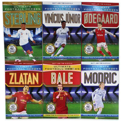 Ultimate Football Heroes Collection showcasing all the books