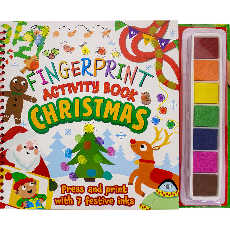 Fingerprint Activity Book Christmas