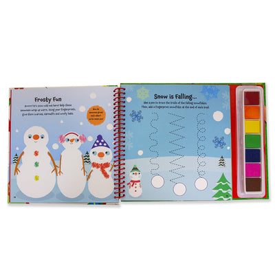 Fingerprint Activity Book Christmas