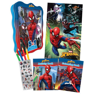 Marvel Spiderman 5 in 1 Tin