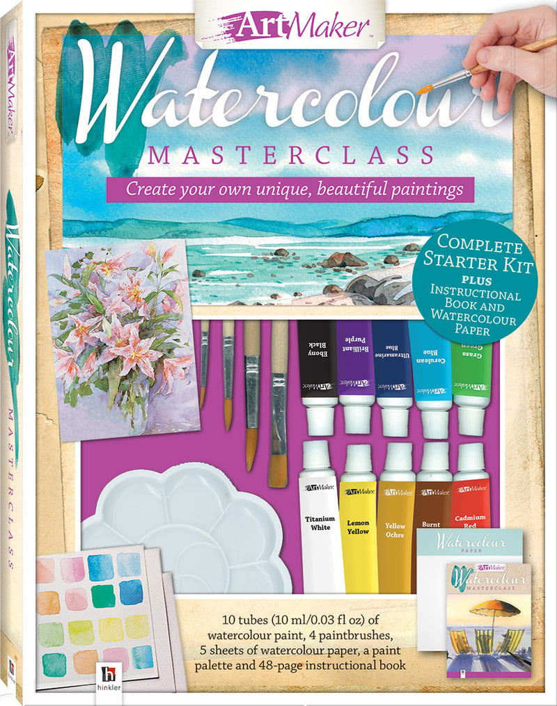 Art Maker Watercolour Masterclass | Readers Warehouse