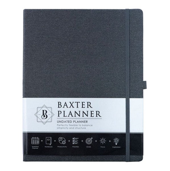 A4 Baxter Undated Planner (Black)