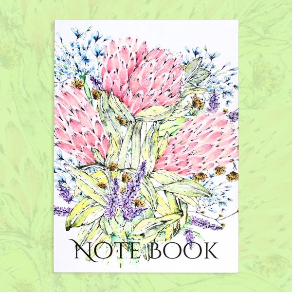 Notebook A7 Classic Protea Bouquet