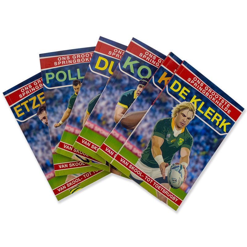 Ons Grootste Springbokhelde 6 Book collection