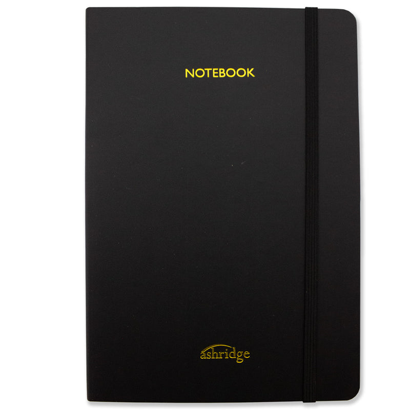 Ashridge Black A5 Rainbow Notebook