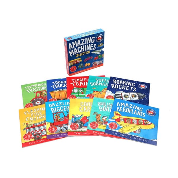 Amazing Machines Collection - 10 Book pack with all the books showing