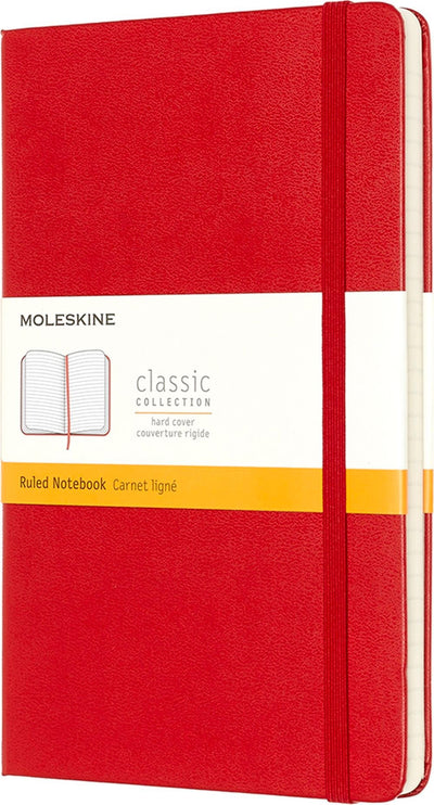 Classic Hard Large Ruled Scarlet Notebook - Readers Warehouse