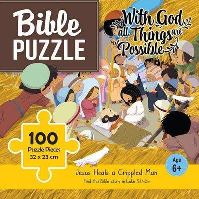 Jesus Heals A Crippled Man - 100 Piece Puzzle - Readers Warehouse