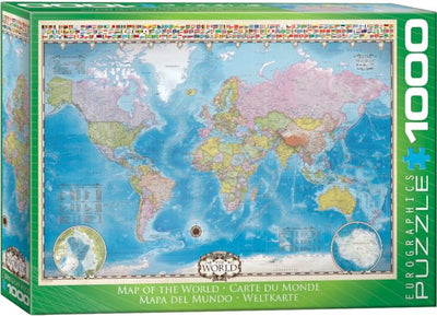Map of the World 1000 Piece Puzzle Box Set - Readers Warehouse