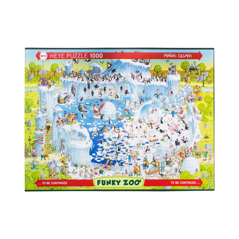 Marino Degano Funky Zoo Polar Habitat - 1000 Piece Puzzle - Readers Warehouse