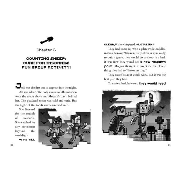Minecraft - The  Woodsword Chronicles Box Set inside book - Readers Warehouse