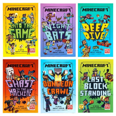 Minecraft - The  Woodsword Chronicles Box Set books in a row - Readers Warehouse