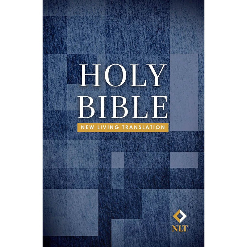 NLT Blue Blocks Paperback Handy Size Bible - Readers Warehouse