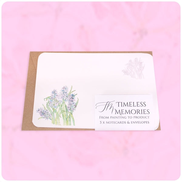 Hyacinth Note Cards & Envelopes Pack