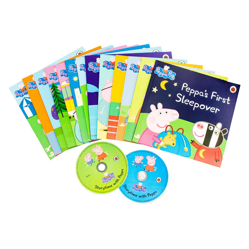 Peppa Pig 13 Books and 2 CD Collection Pack - Readers Warehouse