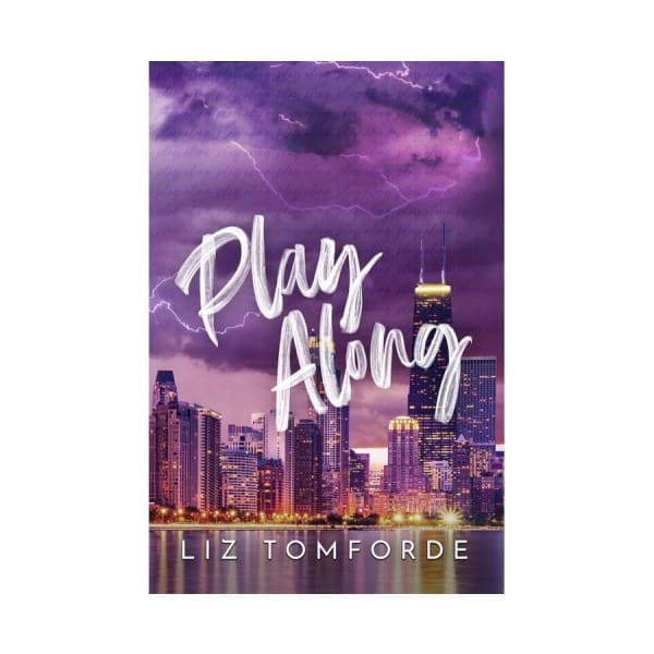 Play Along print book by Liz Tomforde with city skyline and purple stormy sky on cover