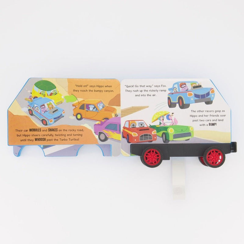 Race Car 2 In 1 Pull Back Storybook Fun - Readers Warehouse