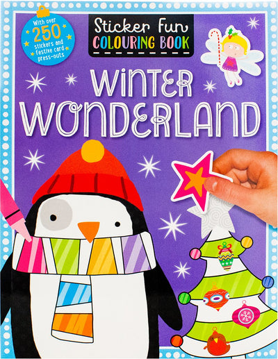Winter Wonderland - Sticker Fun Colouring Book - Readers Warehouse
