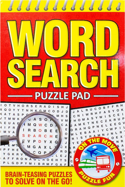 Word Search Red Puzzle Pad - Readers Warehouse