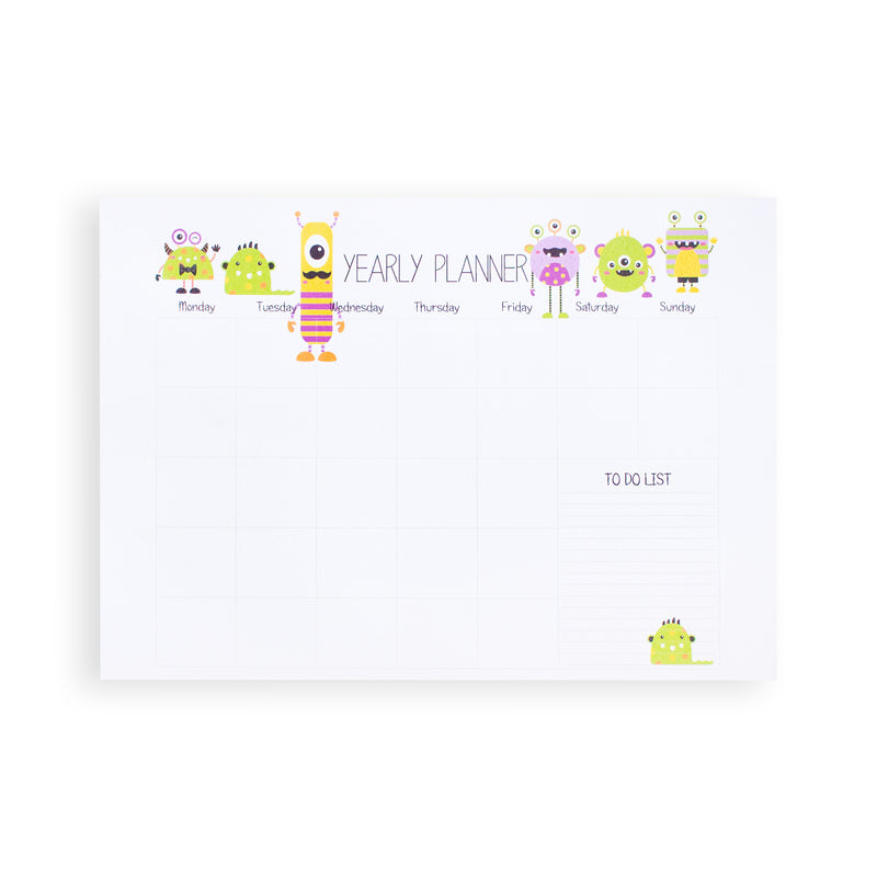 Monsters Yearly Planner - Readers Warehouse
