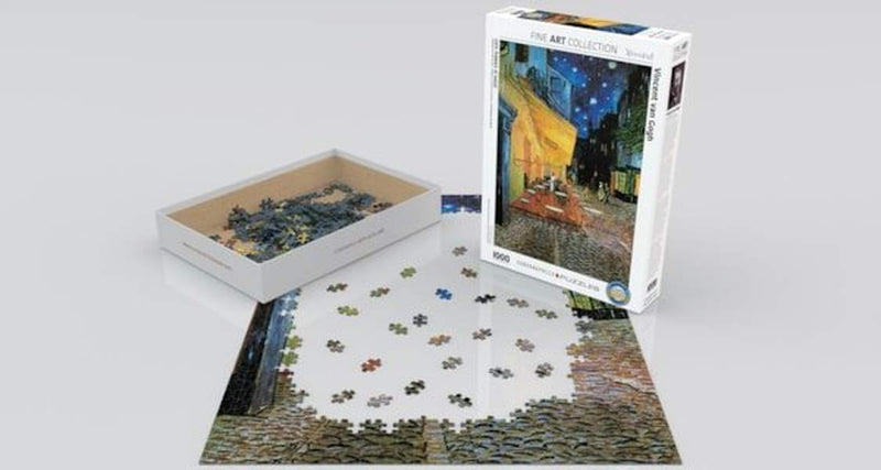 Café Terrace at Night 1000 Piece Puzzle Box Set - Readers Warehouse