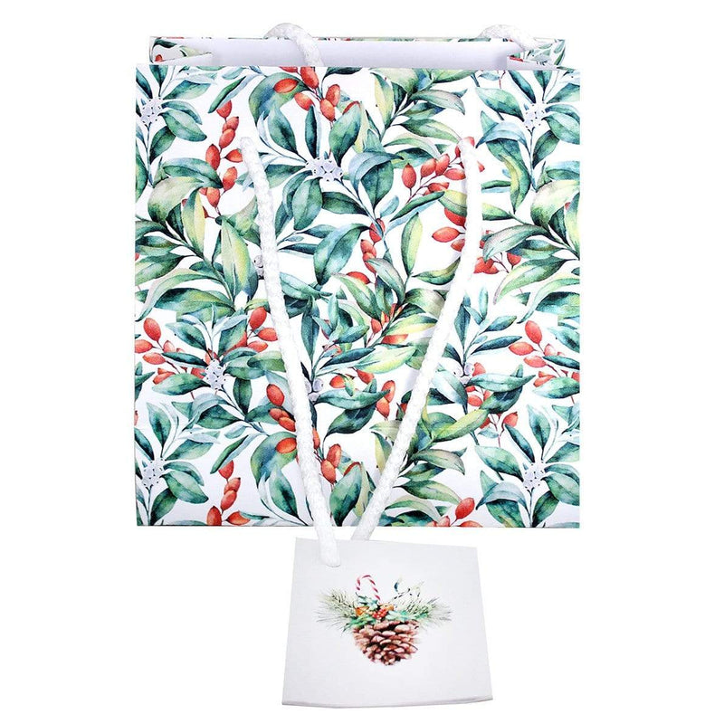 Gift Bag Xmas X89 Leaves Small - Readers Warehouse