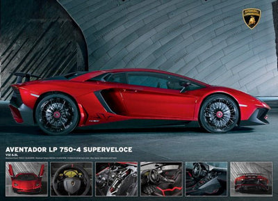 Lamborghini Aventador LP750-4 Superveloce 1000 Piece Puzzle Box Set - Readers Warehouse